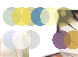 [ai] A series of overlapping circular shapes in various colors including yellow, blue, purple, and shades of gray, arranged in a grid-like pattern on a white background.